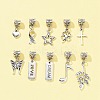 10Pcs 10 Styles Tibetan Style Alloy European Dangle Charms PALLOY-FZ00003-6