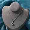Zinc Alloy Crystal Rhinestone Sport Ball Pendant Cable Chain Necklaces LS-NJEW-U024-01P-05-1