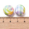 Food Grade Eco-Friendly Printed Silicone Beads SIL-A013-01A-22-3