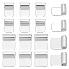 18Pcs 2 Styles Rack Plating Brass Glue-on Flat Pad Bails KK-AR0001-80C-1