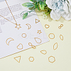 36Pcs 18 Style 201 Stainless Steel Linking Rings FIND-FH0006-46-4
