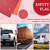 8Pcs 2 Colors PVC Mesh Safety Flags with Hook AJEW-OC0013-31-5