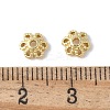 Flower Brass Bead Caps KK-F892-34G-01-2