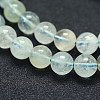 Natural Aquamarine Beads Strands G-P342-11-8mm-A+-3