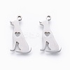 Non-Tarnish 201 Stainless Steel Pendants X-STAS-F231-061P-1