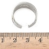 304 Stainless Steel Cuff Open Rings RJEW-Z121-02GP-05-5