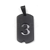 Ion Plating(IP) 304 Stainless Steel Pendants STAS-O127-E03-1