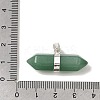 Natural Green Aventurine Double Terminal Pointed Pendants G-NH0001-15P-04-3