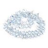 Electroplate Rhombus Glass Beads Strands X-EGLA-A036-12A-PL01-2