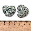 Sparkling Acrylic Heart Beads with Rhinestone Embellishment LS-OACR-NH0001-02B-03-3