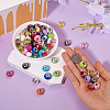 120Pcs 4 Styles Transparent & Opaque Large Hole Acrylic European Beads PACR-TA0001-14-6