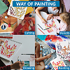 1Pc PET Hollow Out Drawing Painting Stencils DIY-MA0004-61B-03-6