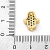 Brass Cubic Zirconia Beads KK-S510-43G-02-3