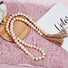Wood Bead Pendant Decoration AJEW-OC00001-4