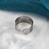 304 Stainless Steel Open Cuff Rings RJEW-G335-01B-3