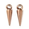 Ion Plating(IP)  201 Stainless Steel Pendants STAS-M323-28RG-1-1
