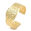304 Stainless Steel Textured Wide Cuff Bangles BJEW-P302-10G-1