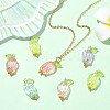 200Pcs Transparent ABS Plastic Pendants PALLOY-CJ00120-6