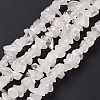 Natural Quartz Crystal Chips Beads Strands X-F019-1-1