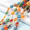 Rhombus Handmade Millefiori Glass Beads LK-R004-48-5