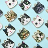 45Pcs 9 Styles Printed Alloy Pendants ENAM-CJ0003-46-5