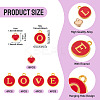 32Pcs 5 Styles Golden Plated Alloy Enamel Charms ENAM-TA0003-13B-3
