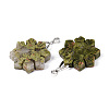 Natural Unakite Pendants G-T144-12G-2