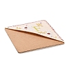 4Pcs Letter Personalized Hand Embroidered Corner Bookmarks JX587F-3