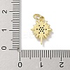 Brass Micro Pave Cubic Zirconia Pendants KK-M300-06G-01-3