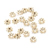 Multi-Petal Brass Bead Caps KK-D063-17G-1