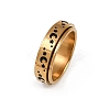 304 Stainless Steel Enamel Rotating Finger Rings RJEW-A074-03G-4