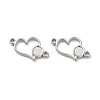 Non-Tarnish 304 Stainless Steel Cabochon Connector Settings STAS-B032-11P-2