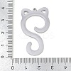 304 Stainless Steel Pendants STAS-Z183-02P-3