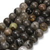 Natural Volcanic Agate Beads Strands G-G305-A01-8mm-2