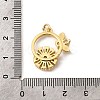 Brass Micro Pave Cubic Zirconia Pendants KK-I360-040G-3