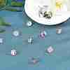 200Pcs Flat Round 304 Stainless Steel Stud Earring Settings STAS-UN0046-79-3