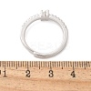 S925 Sterling Silver Adjustable Letter Rings for Women RJEW-M068-01P-N-3