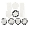 10Pcs 10 Styles Vintage Lace Waterproof PET Stickers Sets LS-DIY-M066-05D-3