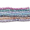 Opaque Baking Paint Glass Beads Strands DGLA-F002-03-1