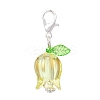 Tulip Acrylic Pendant Decorations HJEW-JM03082-02-4