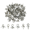 60Pcs 6 Styles 304 & 201 Stainless Steel Cup Peg Bails STAS-CJ0003-07-1