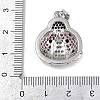 Brass Micro Pave Cubic Zirconia Pendants KK-A260-07A-P-3