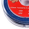 2-Ply Round Waxed Cotton Thread Cords YC-T004-01A-19-2