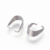 Tarnish Resistant 201 Stainless Steel Snap on Bails STAS-I101-41E-P-3