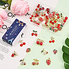 40Pcs 20 Styles  Strawberry & Cherry Alloy Pendants FIND-SC0019-91-7