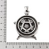 Retro 304 Stainless Steel Big Pendants STAS-I205-38AS-06-3