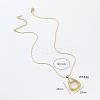 3Pcs Stainless Steel Teardrop Pendant Necklaces for Women UY8190-5