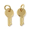 Rack Plating Brass Cubic Zirconia Charms X-KK-Q795-07G-1