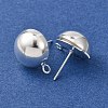 Brass Stud Earring Findings KK-G604-01S-07-2