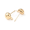 Brass Stud Earring Findings KK-G604-01G-04-2